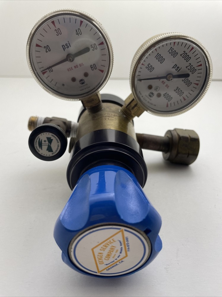 Vintage Oxygen Gauge Steampunk Art Craft Decor