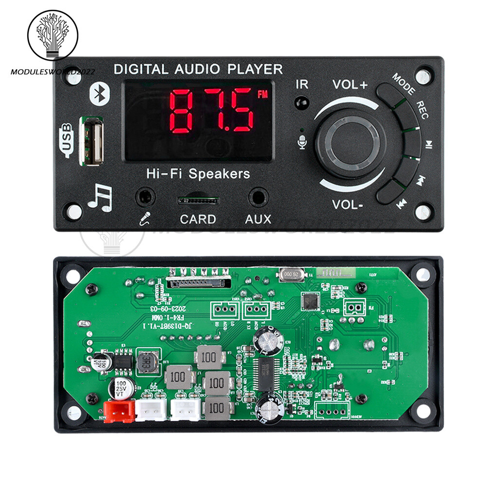 DC5-25V MP3 Decoder Board 2*50W Bluetooth Amplifier Car Audio Player FM Radio