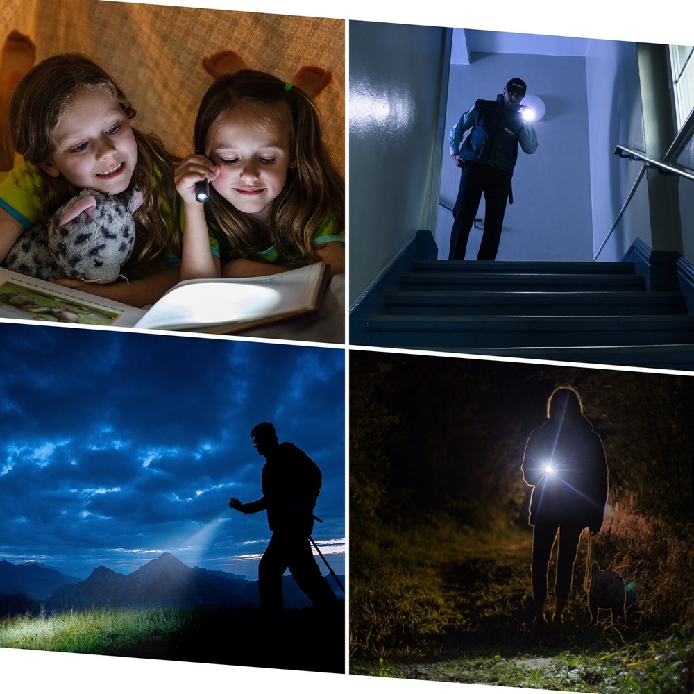 EverBrite 80 Lumen Mini LED Flashlight 3 Lighting Mode Zoomable Adjustable Focus