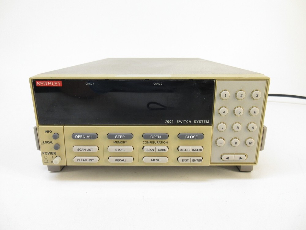 Keithley 7001 Switch System Mainframe w/ 7156 20 Channel Scanner Card