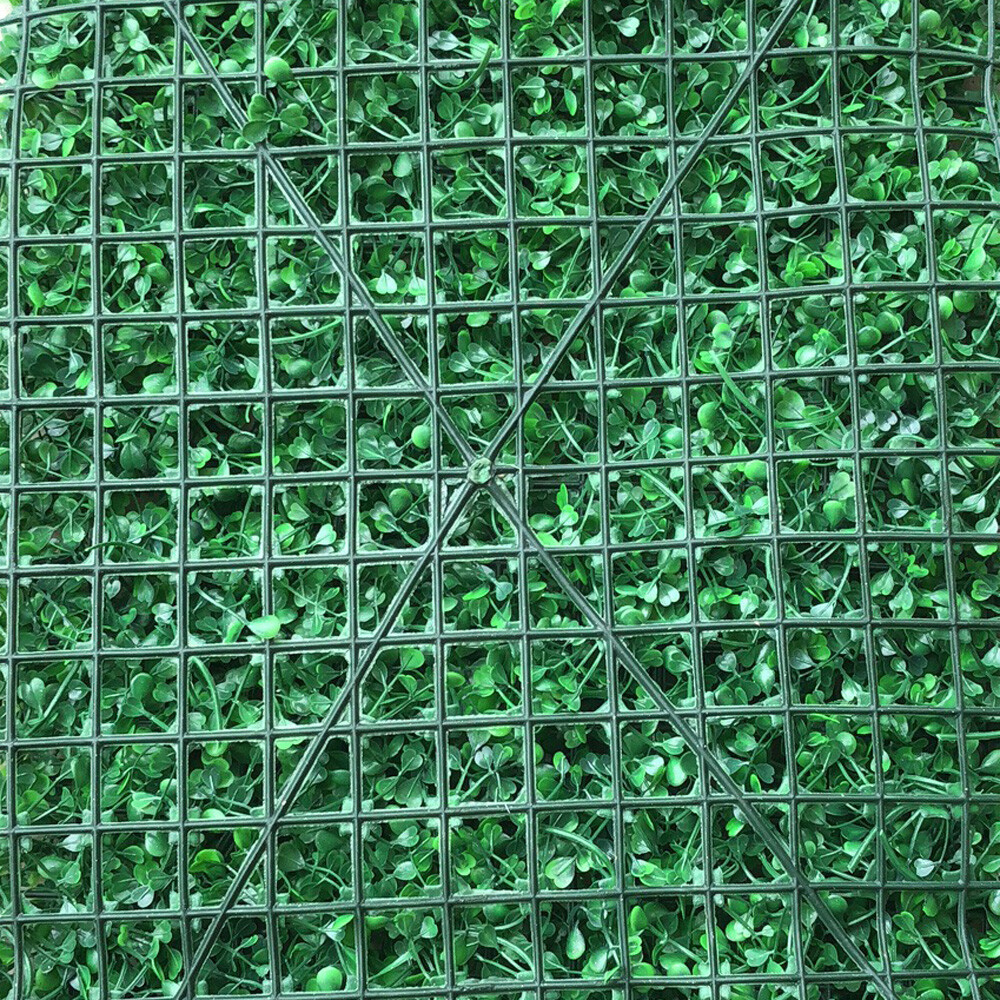 12Pcs Artificial Plant Hedge Grass Mat Greenery Wall Fence Panel Background USA