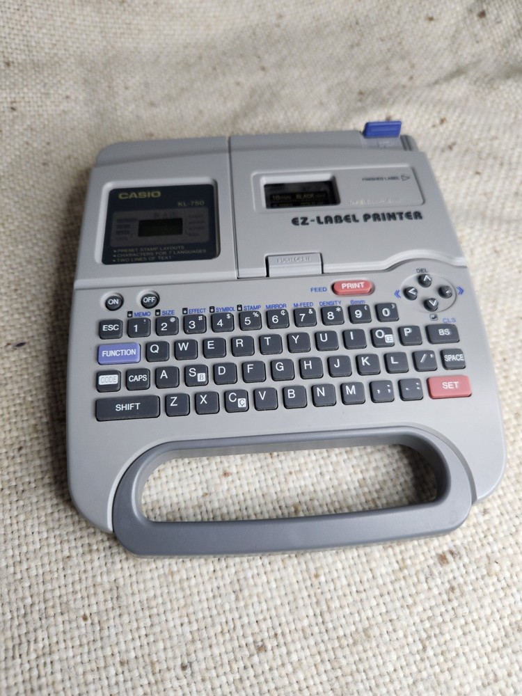 Casio KL-750 EZ-Label Printer Thermal Label Maker NOT Tested