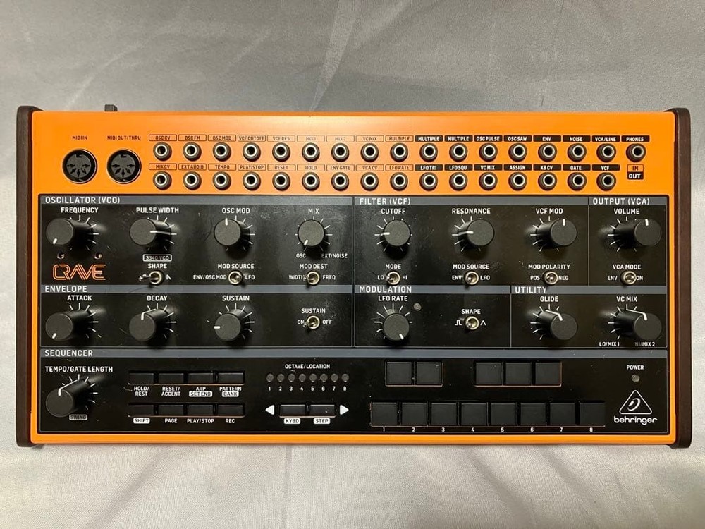 Behringer CRAVE Analog Synth Semi Modular w/ Box Cables Adapter from japan