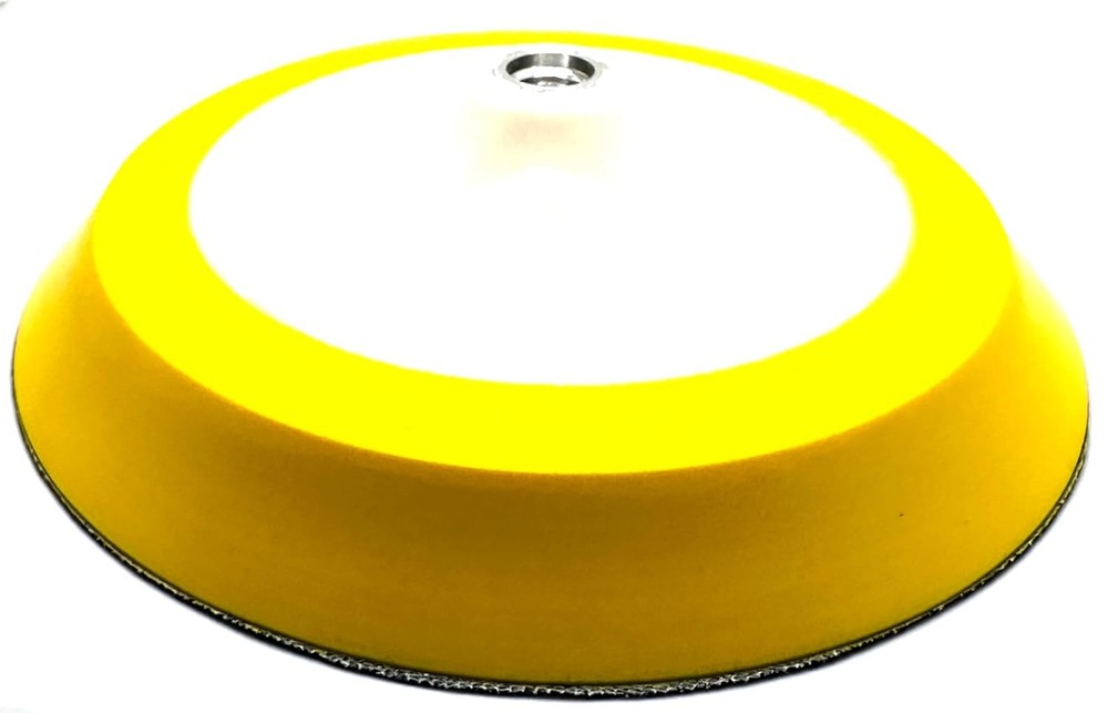 8-inch premium hook-and-loop backing plate,