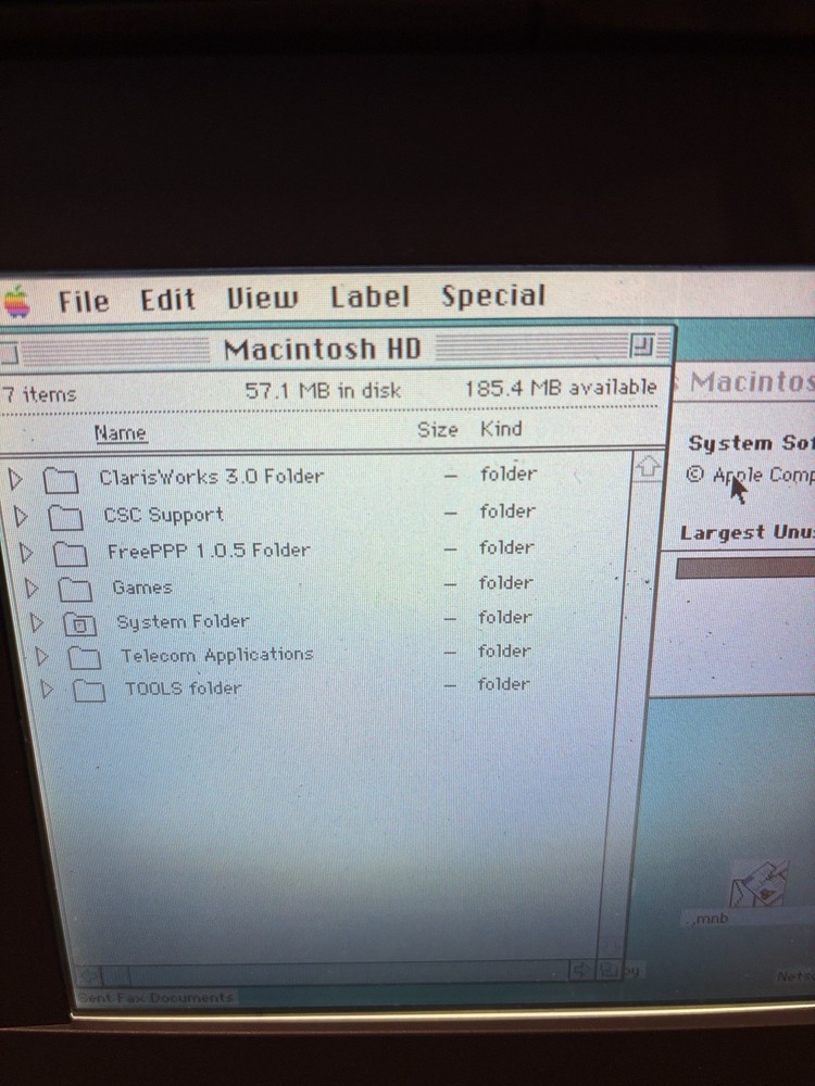 Macintosh/Apple PowerBook 165C w/ Floppy Drive, AC Adapter