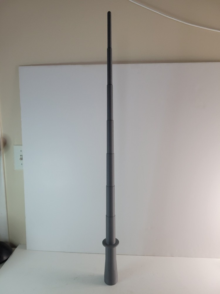 Collapsible Light Saber Sword 3d Printed Gray