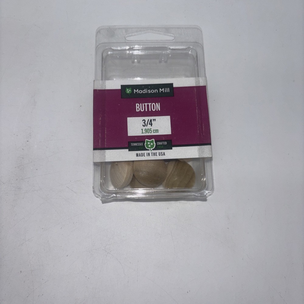 Screw Hole Buttons 3/4in 8 pieces