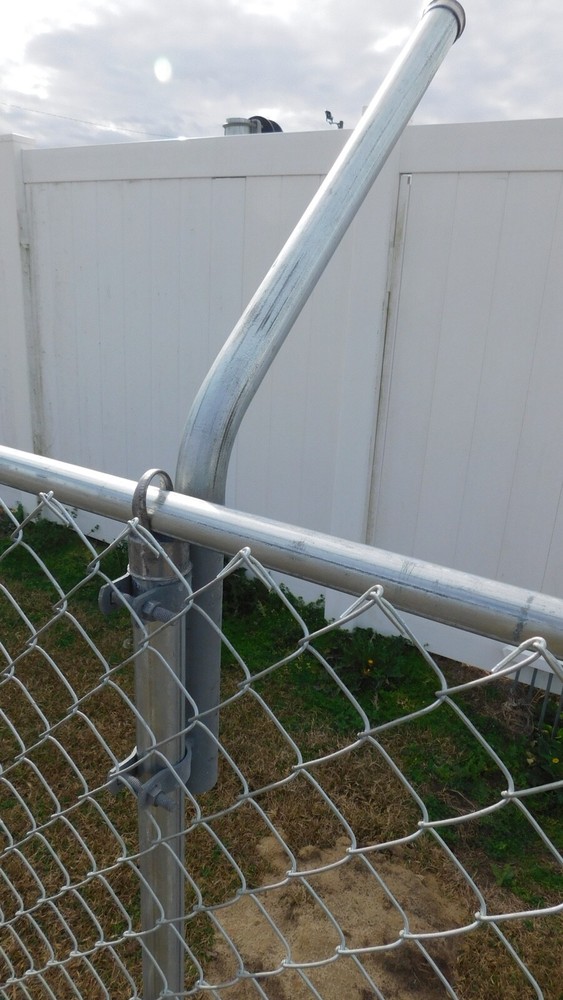 Extend-A-Post-1-5/8" Pipe Extension 2' Long-Clamp onto 4" Post-45Degree-2 Pack