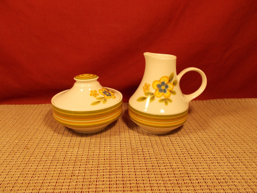 Noritake China Chestnuthill 7045 Sugar & Creamer