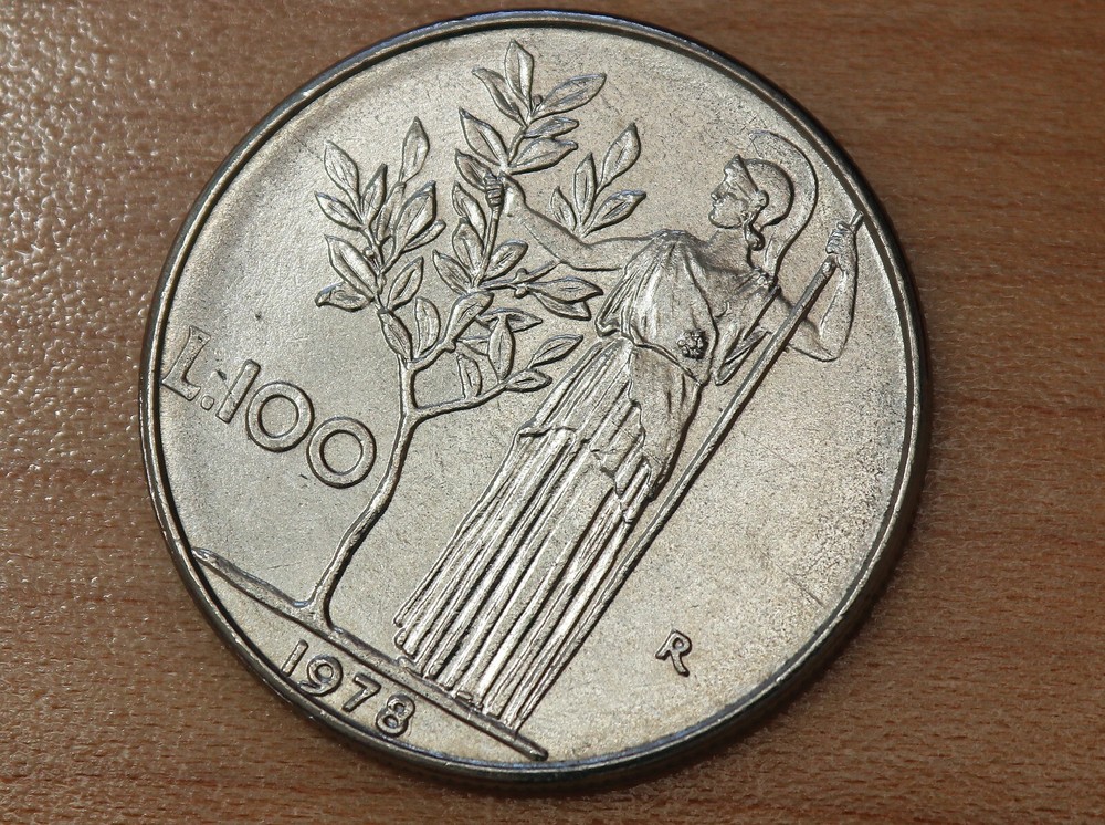 1978 Italy 100 Lire KM# 96.1