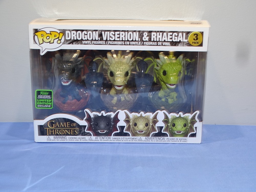 Funko POP! Game of Thrones - Drogon, Viserion & Rhaegal 3 pack (2020 Spring Con)