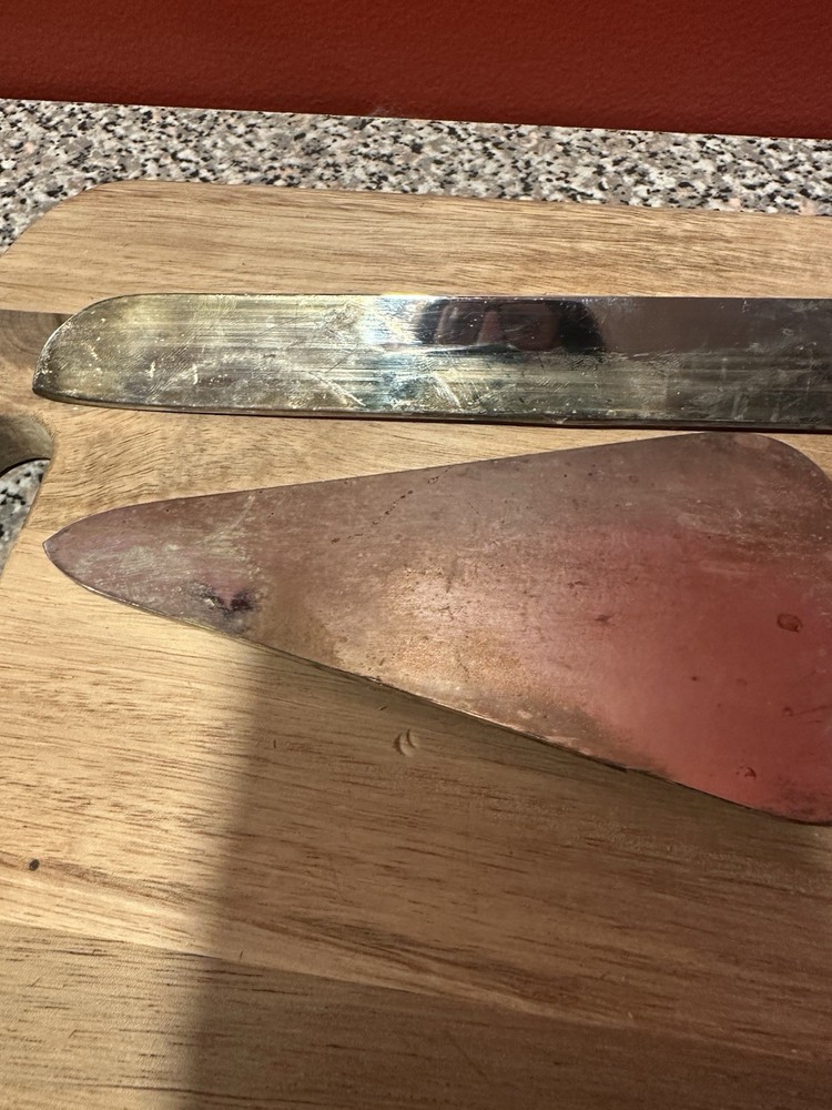 Wedding Cake Knife Server Set Clear Stone And Silver Color