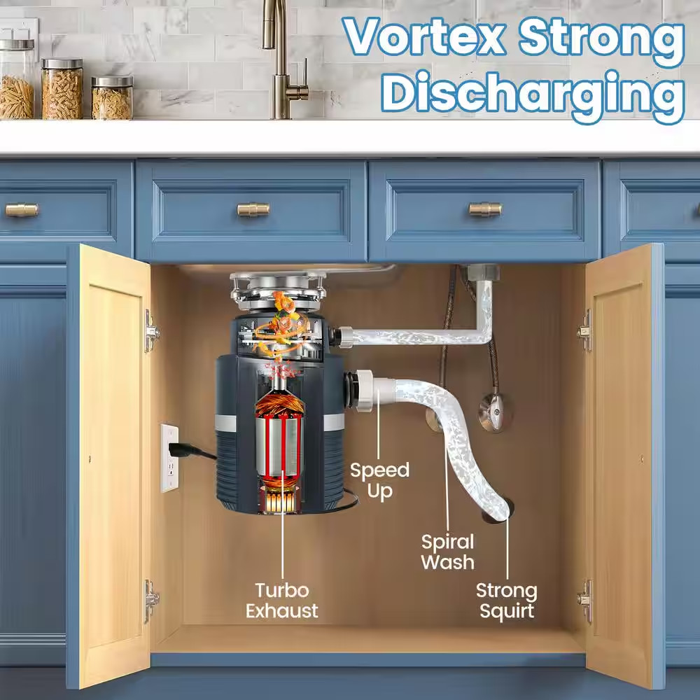 1 Hp. Continuous Feed Commercial Garbage Disposal