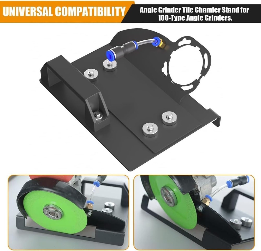 45 Degree Tile chamfering Tool Angle Grinder Stand for 45° Tile Cutting 100-T...