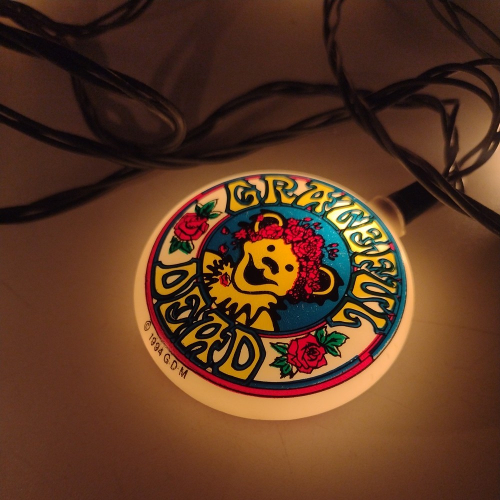 Grateful Dead Party Tea Lights 1994 Used 2 Covers Missing Tested Working