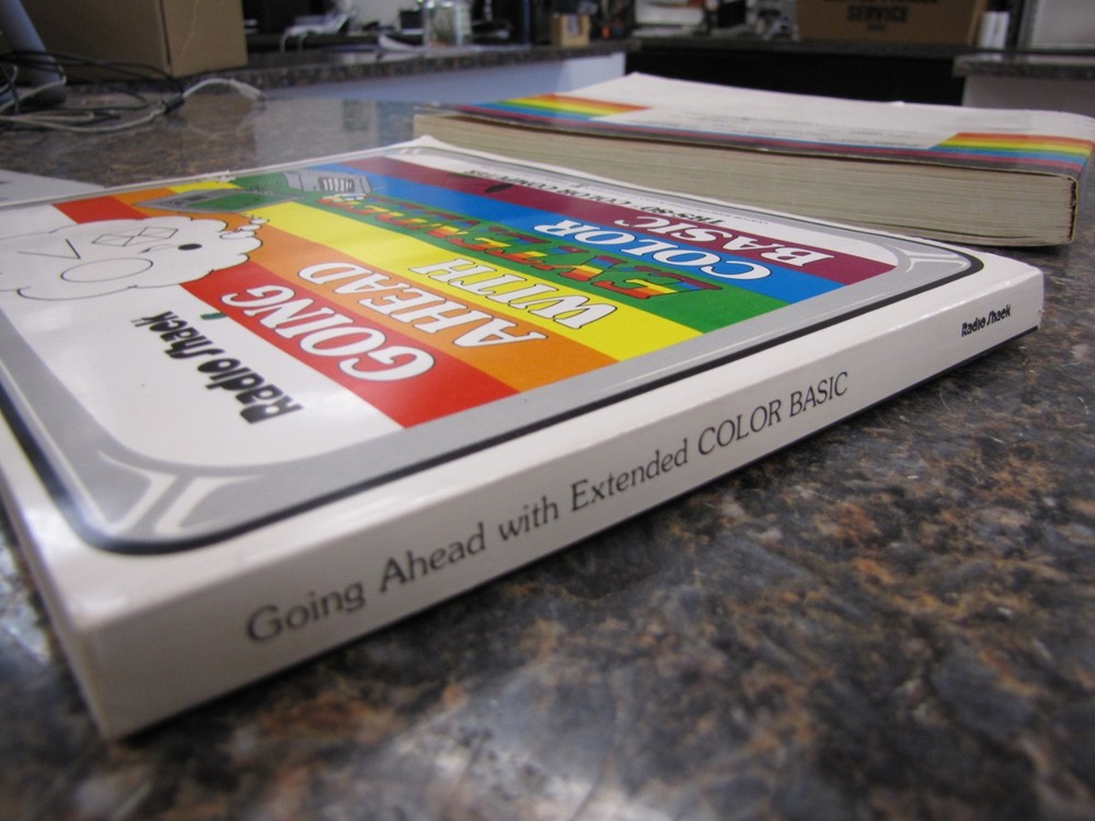Radio Shack Getting Started Color BASIC, Going Ahead w/ Extended Manuals NICE!