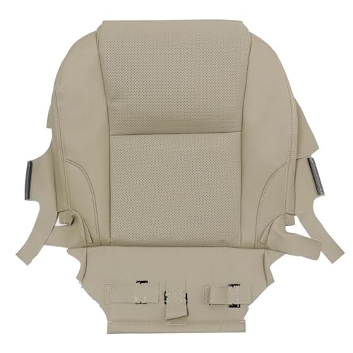 Front Driver & Passenger Bottom & Top Lean Back Replacement Leather Seat Tan