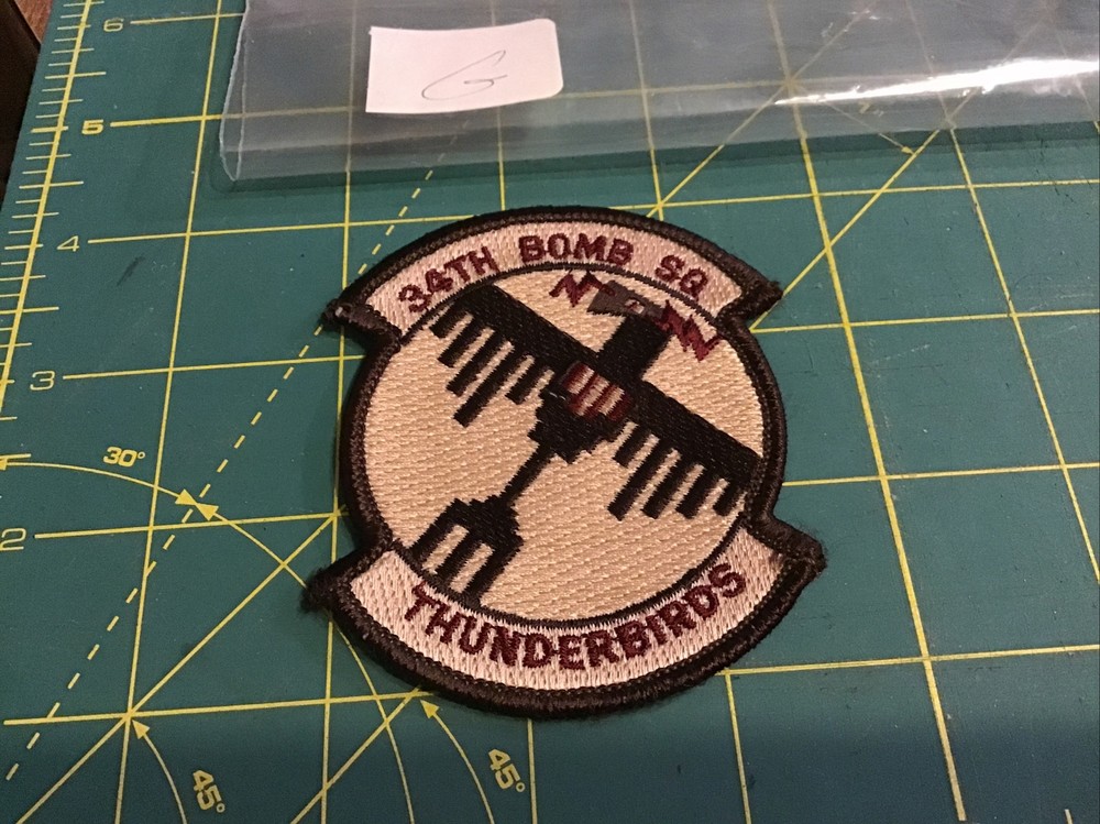 US Air Force 34th Bomb Squadron Subdued Patch