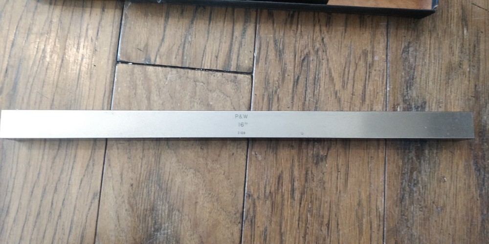 Pratt & Whitney 16” Rectangular Steel Calibration Inspection Gage Block