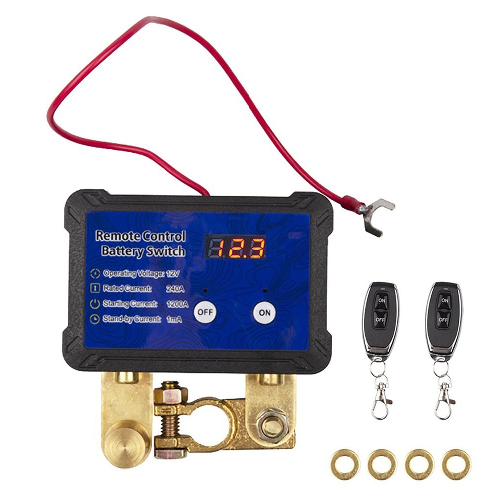 1PCS 12V 240A Remote Battery Disconnect Switch 1200A Instantaneous current