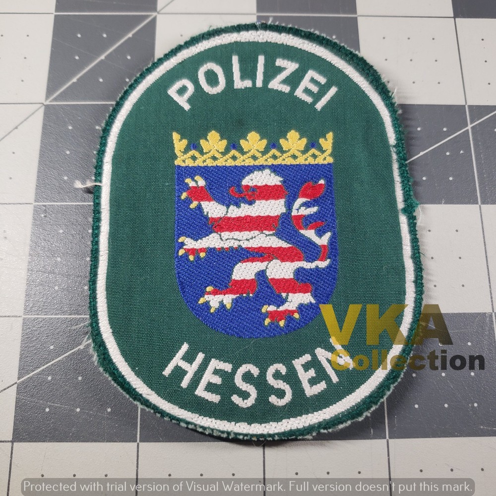 West German Polizei Hessen Police Patch Foreign
