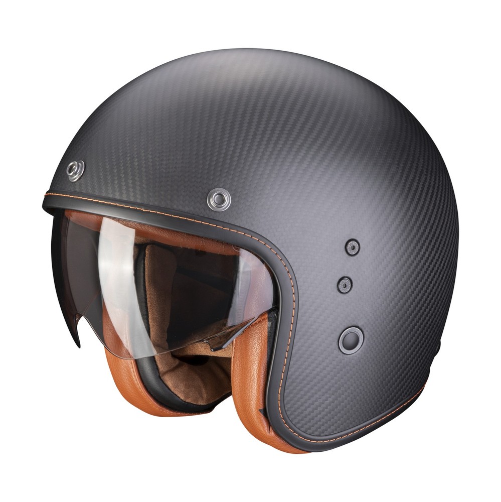 Scorpion open face helmet Belfast Carbon Evo solid matte black size: XS ECE 22.06
