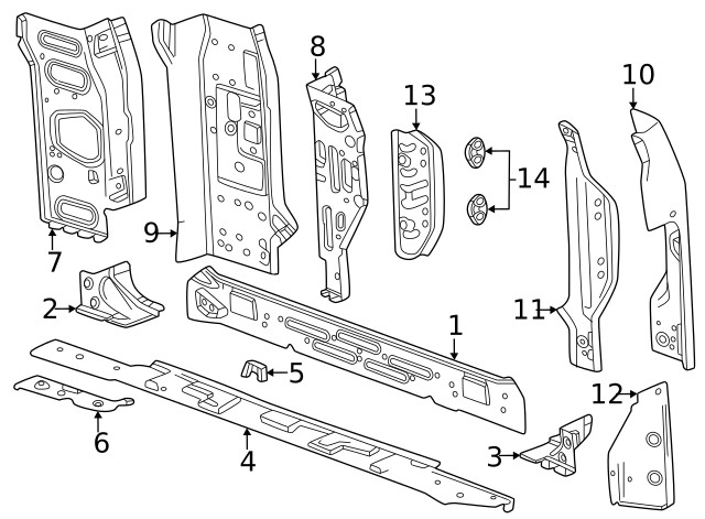 Genuine GM Reinforced Bracket 85105713