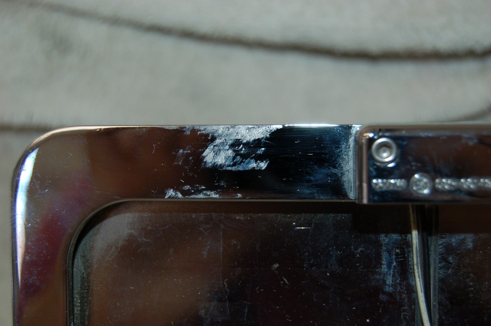 UNIVERSAL LICENSE PLATE BRACKET, CHROME WITH LED LIGHT