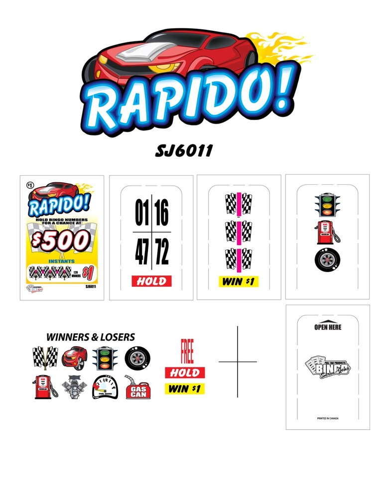 NEW pull tickets RAPIDO! - Seal Card Tabs