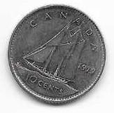 Canada 1979 10 cent  Dime Circulated