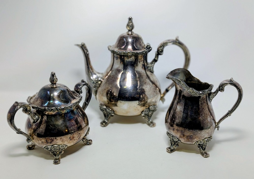 Webster-Wilcox, American Rose Coffee Tespot Set
