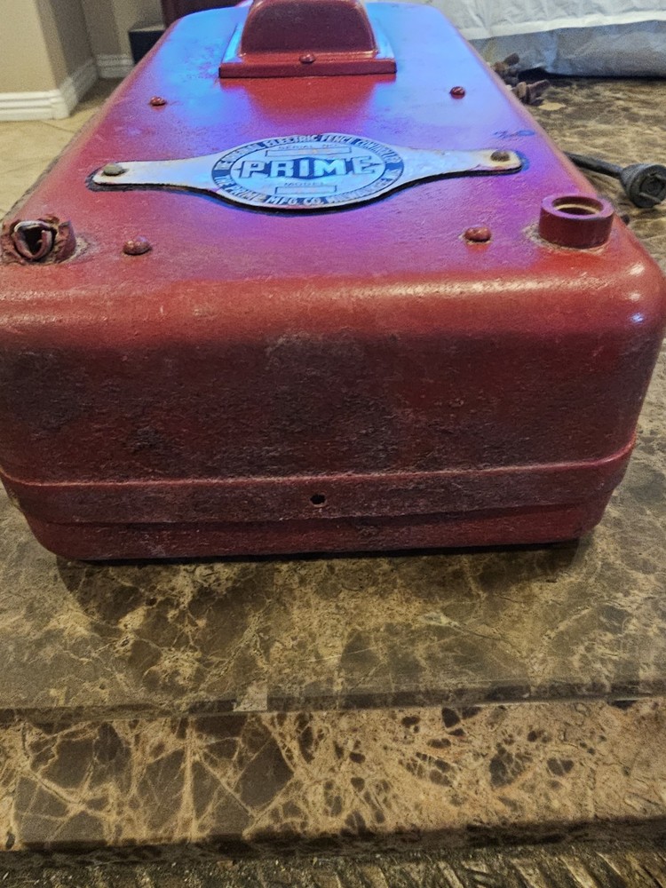 Vintage Prime Electric Fence Controller MODEL 68 Large Scale Steampunk *Untested