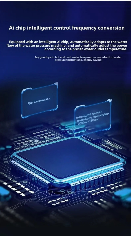 Instant Electric Water Heater 5500W Quick Water Heater Shower Kitchen 220V