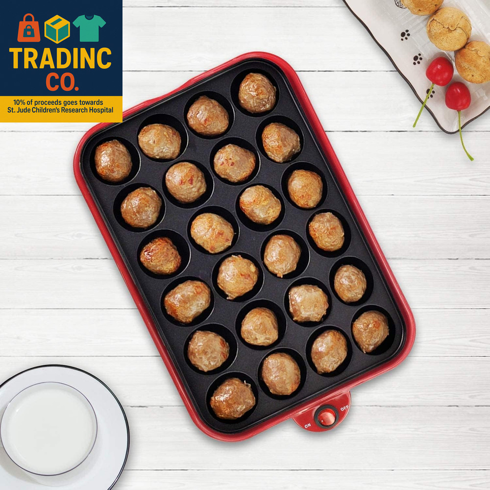 Multifunction Nonstick Baking Maker with 3 Interchangeable Baking Plates for Fri