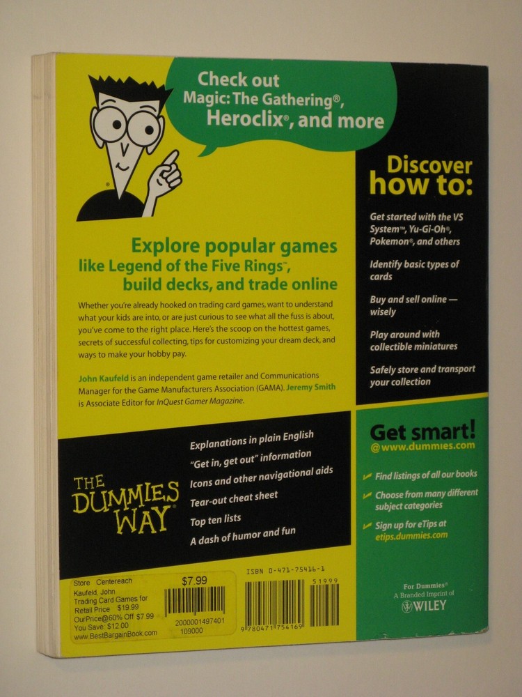 Trading Card Games for Dummies Wiley TCG reference guide CCG