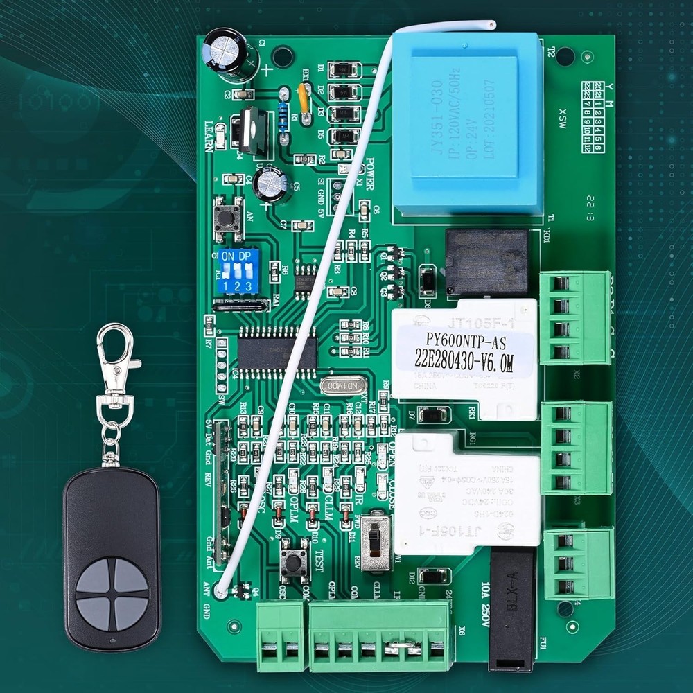 Sliding Gate Motor Controller with Rolling Encryption and Remote Access