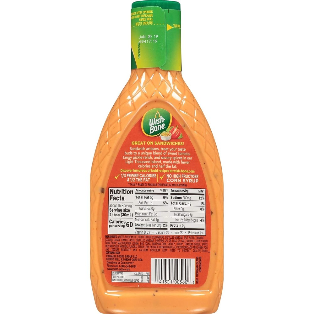 Light Thousand Island Salad Dressing