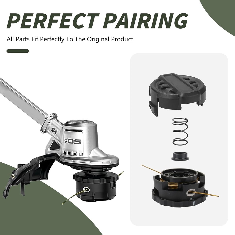 Dewalt DCST922 String Trimmer Head Cap & Spring Replacement Parts Weed Trimmer