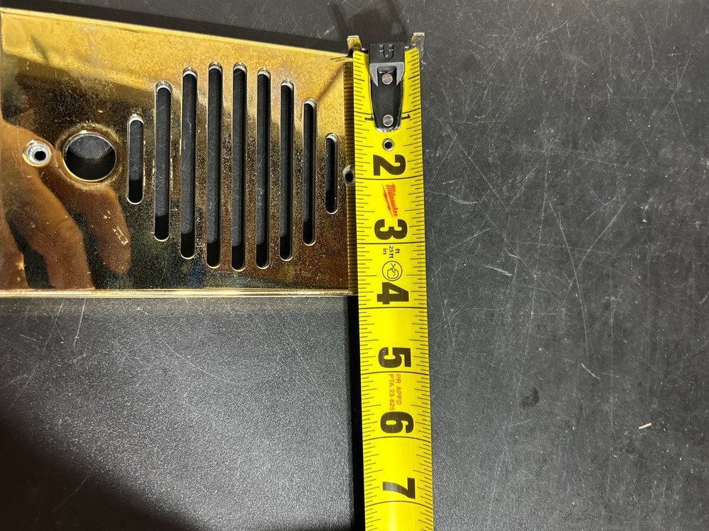 Solid Brass intercom cover used