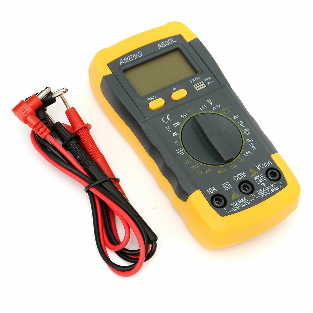 Digital Multimeter AC DC Voltmeter Ammeter Ohmmeter Volt Resistance Tester Meter