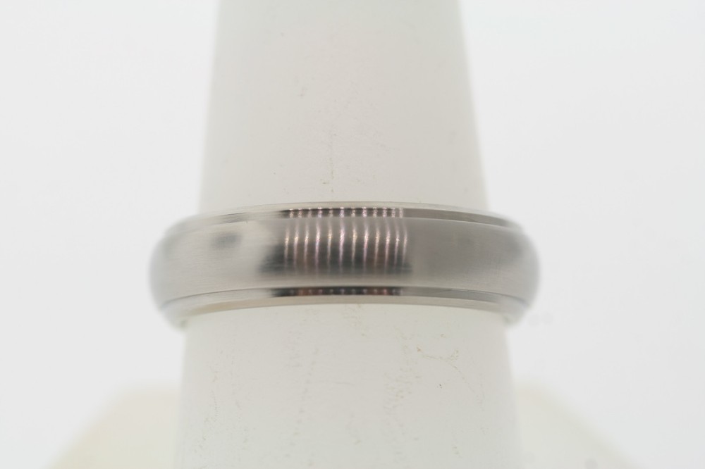 Triton Titanium Brushed Domed 6mm Band Ring