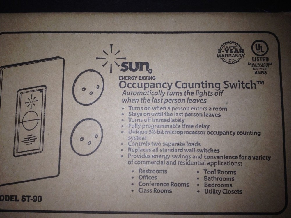 SUN ST-90 OCCUPANCY COUNTING SWITCH