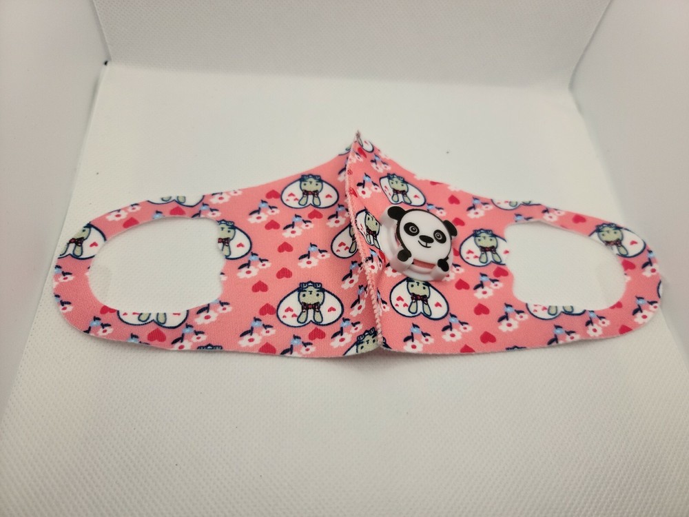 Children Bear face mask reusable 3x assorted picked randomly