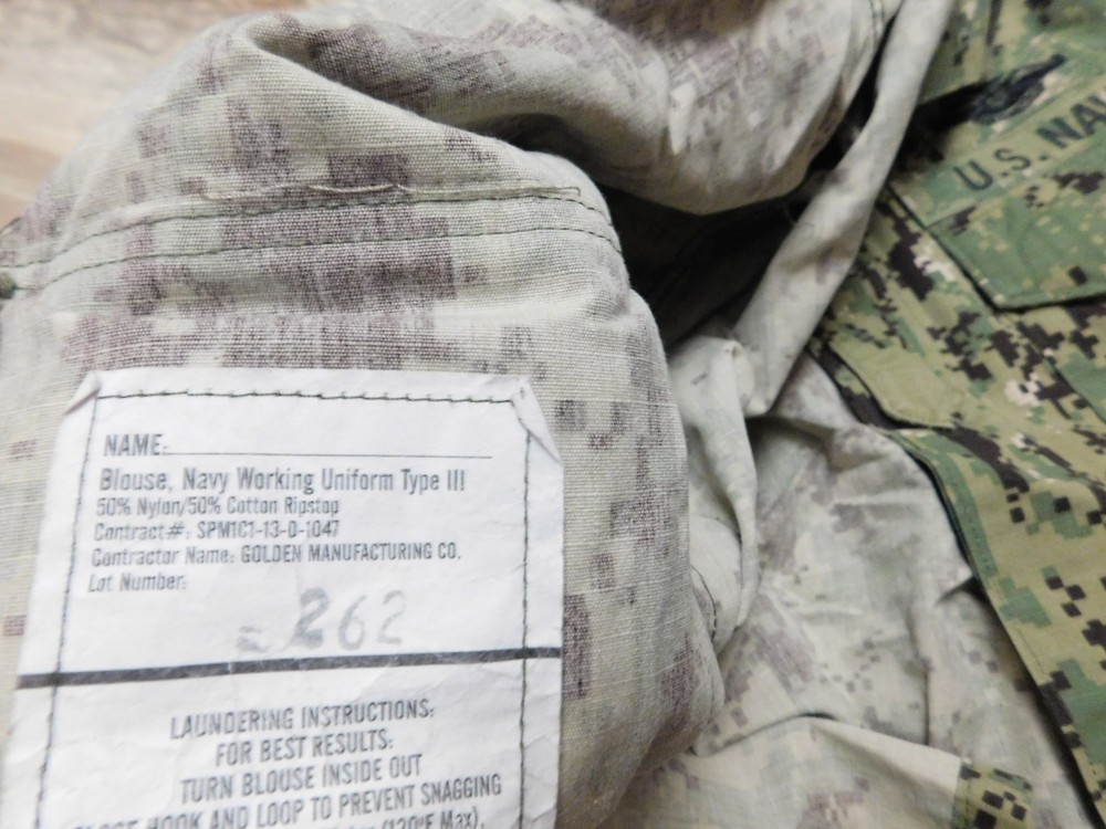 US NAVY WORKING BLOUSE COAT SIZE 39 SHORT