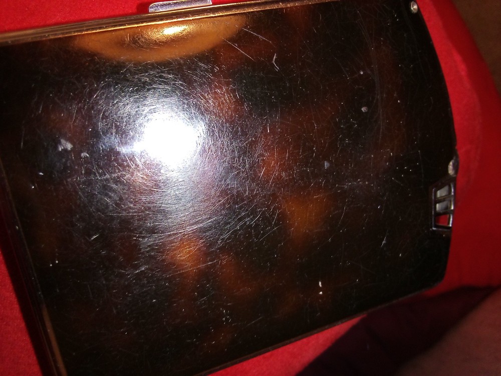 1930s Deco Ronson Cigarette Case Lighter Compact