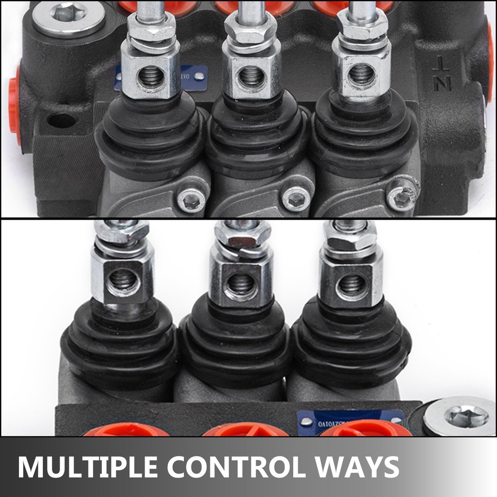 3 Spool Hydraulic Directional Control Valve Double Acting 11 GPM