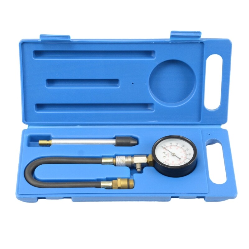 Cylinder Compression Tester Gas Petrol Engine Gauge Tool for Car Motorcycles