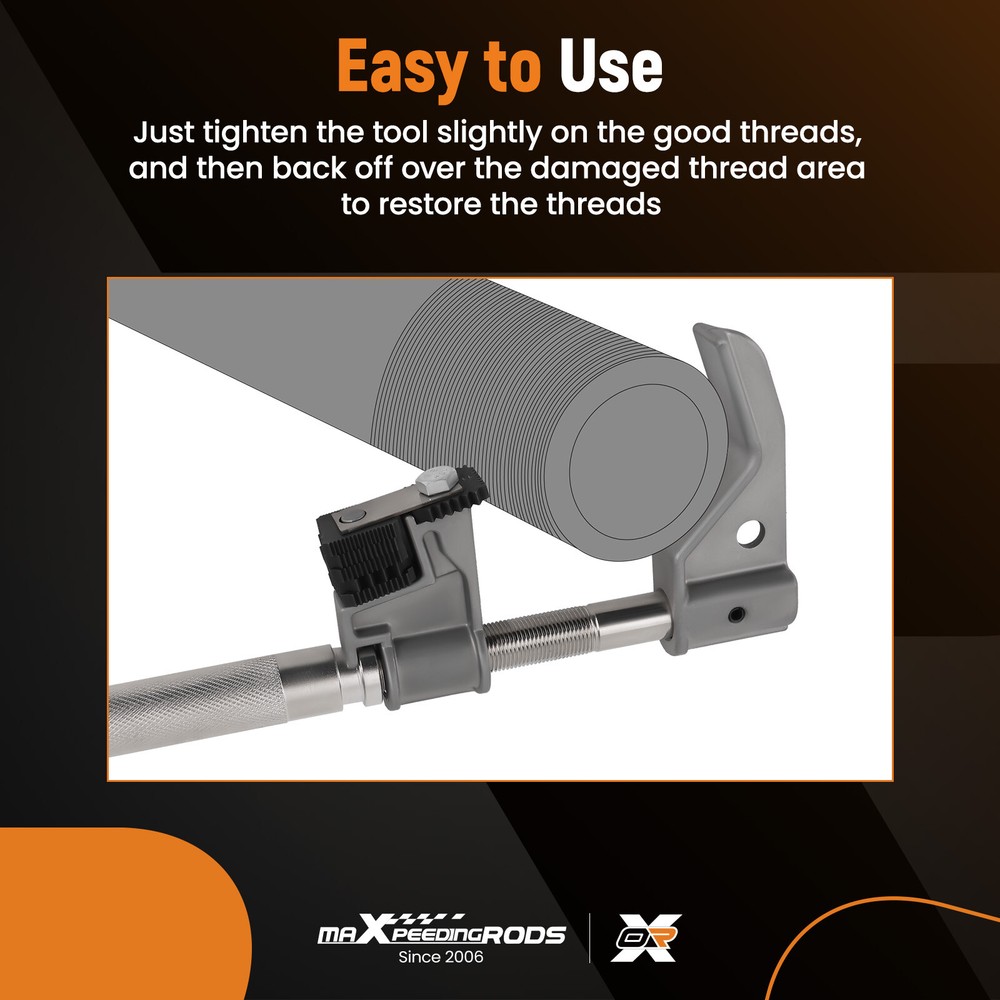 Universal Outside Thread Chaser 7402 External Thread Repair Tool Carbon Steel