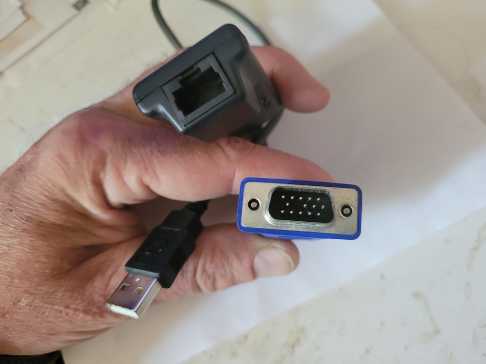 Avocent DSAVIQ-USB2 KVM Switch USB USB2 Virtual Media Module Cable CIM POD