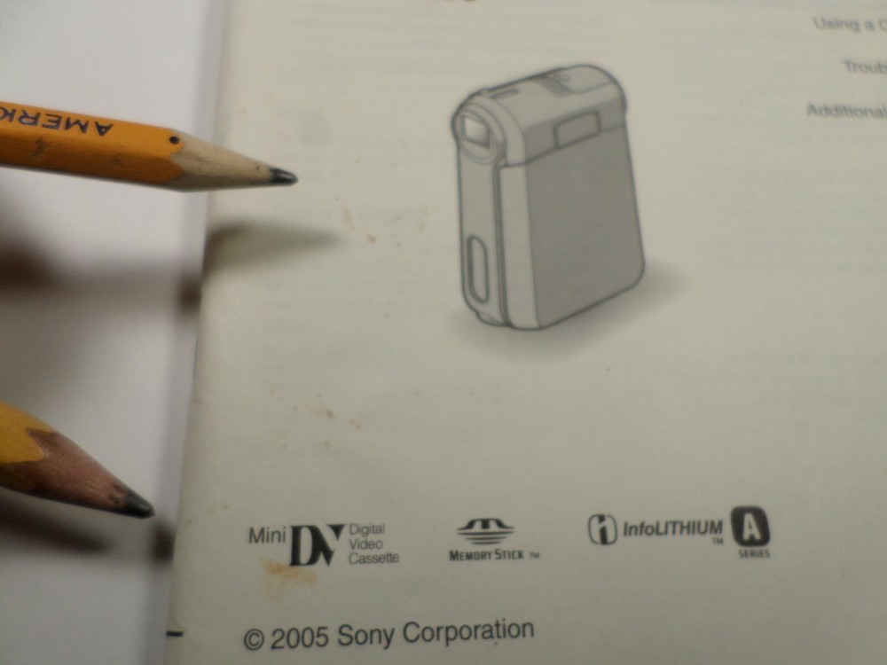 Sony DCR-PC55 Handycam Owners Manual Operating Guide